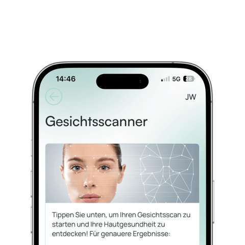 Face Scan Hautanalyse